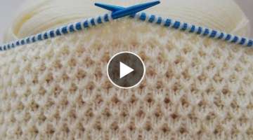 Knitting a vest in three days is very easy / explanation of the two-needle knitting model