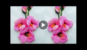 Amazing 3d Gladiolus / Hand Embroidery / Creative Ideas