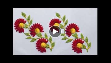Hand Embroidery: Border Embroidery / Embroidery For Tablecloth