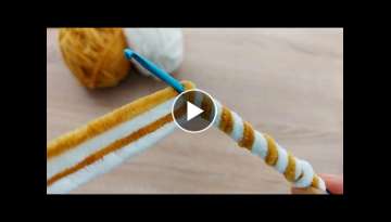 Very easy beautiful Tunisian weaving pattern explanation