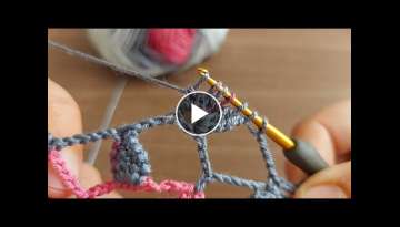Super Easy Tunisian Knitting - Very beautiful Tunisian work weaving pattern