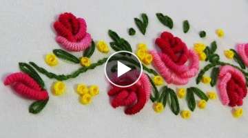 Hand Embroidery; Brazilian Embroidery / Bullion Roses