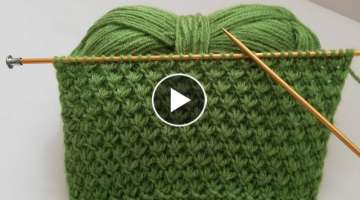 Knitting a vest in two days is very easy / explanation of the two-needle knitting model
