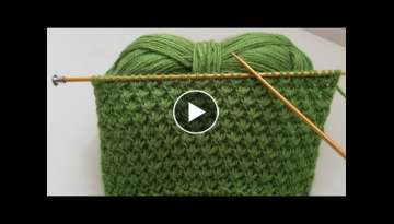 Knitting a vest in two days is very easy / explanation of the two-needle knitting model
