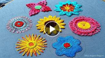 Flower embroidery Tips & Tricks, Easy Simple and cute Flower Embroidery Patterns