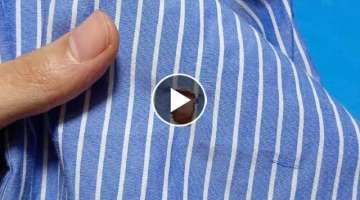 Learn how to fix a hole on your shirt in an amazing way / do it yourself and save your clothes