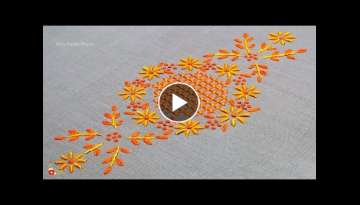 Hand Embroidery Wall Decor Design / Hand Embroidery Border Designs for Dresses