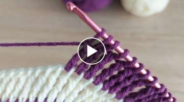 very easy very beautiful crochet pattern / tığ işi çok kolay çok güzel örgü modeli