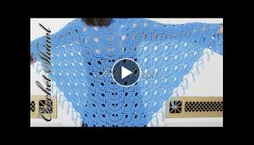 Shawl crochet pattern / a simple project to learn how to crochet