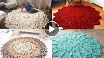 stylish & trendy crochet floor rugs designs and pattern with new collection