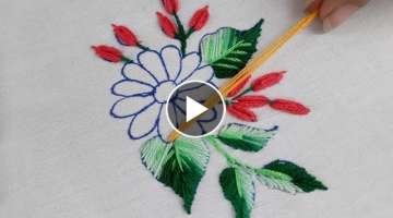 Hand Embroidery / flower embroidery design / new embroideries for beginners