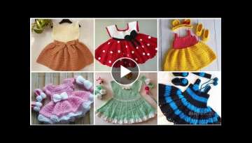 New beautiful & stylish crochet frocks design for baby girls / crochet world