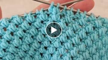 The most striking two-needle knitting pattern / cricket knitting pattern