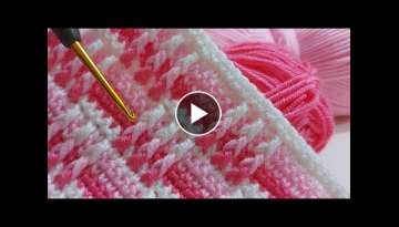 Very Easy Crochet Baby Blanket Knitting Pattern / Trending Knitting Blanket Patterns