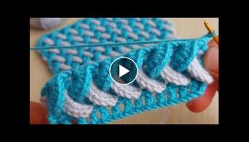 How to Crochet Knitting - you will love the very easy vest blanket weave pattern very nice