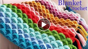 Marshmallow Easy Crochet Blanket