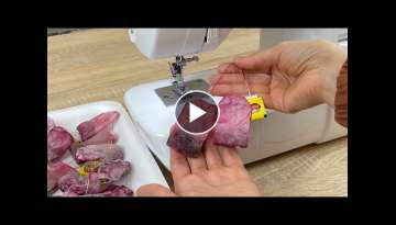 You've never seen this idea before! A super idea with tea bag and sewing machine