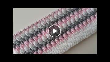 Winter knitting pattern that adapts to each fabric / Two-needle knitting models