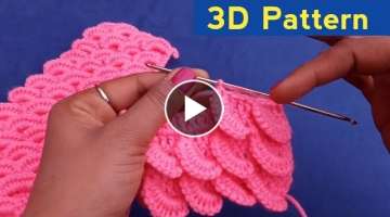 DIY 3D Crochet Pattern Design / Latest 3D Design 2021