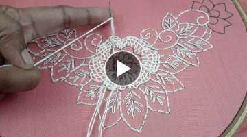 Hand Embroidery / Neck Line Embroidery Design / gorgeous Neck Design