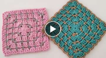 TREND AND EASY CROCHET SQUARE FABRIC PATTERNS ~ Motif Swatches ~ Weave Motif Patterns