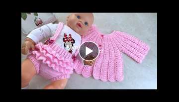 Ruffled Suspender Baby Shorts / Crochet Baby Shorts / Newborn Rompers / For 0-3 Months