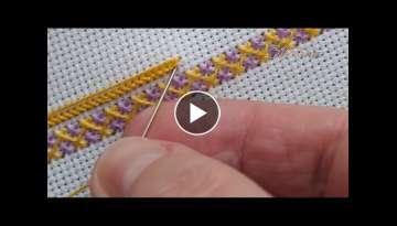 We learn to embroider and hold thread / Embroidery