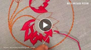 Design Tutorial / Embroidery - Stitches design - Cute Embroidery designs