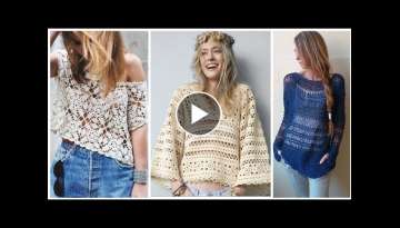 Casual wear Crochet Knitting Cotton yarn Top / Blouse /Tank - Top Best ideas