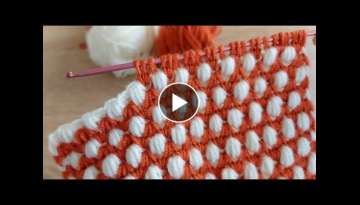 how to tunusian crochet / tunus işi çok güzel örgü modeli