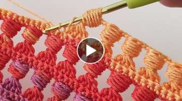 How to Crochet Rectangular Shawl / Easy Crochet Shawl Scarf Pattern For Beginners