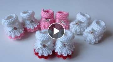 Snowflake knit ankle boots size mini part 1