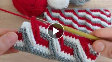 how to crochet knitting model / Tığ işi çok güzel çok kolay örgü battaniye bebek yeleği ...