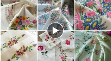 Elegant and Stylish Brazilian Hand Embroidery Patterns for Table Runners / Table Mate Bed Sheet