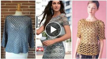 Very Challenging Trendy crochet knit Blouse / Tank Top Fashion Designers ideas