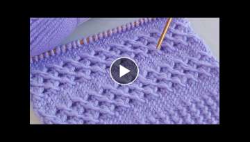 Easy explanation of the knitting pattern that you will love with two skewers