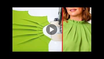 Great Information On Sewing That You Need To Know / Pintucks Neck Design Cutting and Stitching