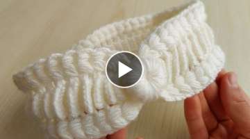 How to knit Headband Crochet - Those who have seen love this amazing headband.