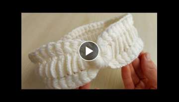 How to knit Headband Crochet - Those who have seen love this amazing headband.