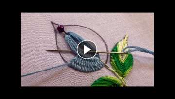 Beautiful 3D flower design|latest hand embroidery