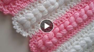 Very beautiful crochet fiber pattern baby blanket / crochet very beautiful knitting pattern