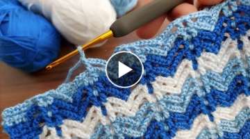 super easy crochet two way pattern / tığ işi iki yönlü örgü modeli