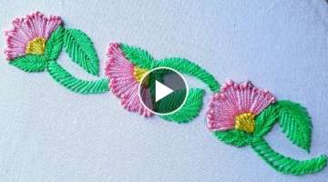 Easy / Beautiful borderline embroidery tutorial for dress