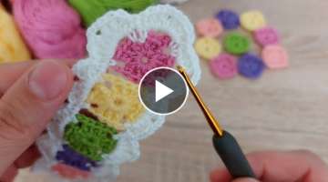 how to crochet model / rengarenk tığ işi örgü modeli
