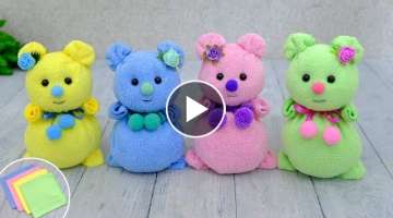 Gifts for all occasions / Wonderful Bears with a secret in minutes of the towel / Without glue