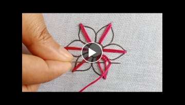 Hand Embroidery Flower Design,Needle Point art,Floral Embroidery Pattern