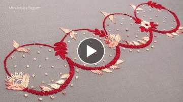 Easy Way / Easy Way Hand Embroidered Border Design Border Design for Project