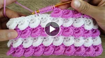 Tutorial crochet purse bag / Curry puff stitch / 3D crochet