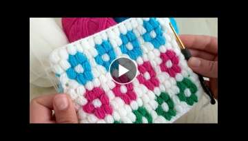 How to Crochet Stitch Blanket - Very Beautiful Blanket Fiber Vest Model