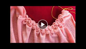 Hand Embroidery: Smocking Stitch Embroidery / How To Gather Fabric